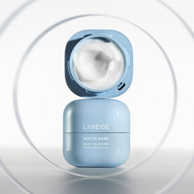 LANEIGE Water Bank Blue Hyaluronic Cream Moisturizer 20ml with hyaluronic for deep hydration