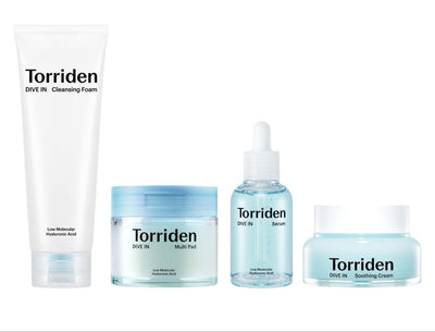 Torriden DIVE IN Hyaluronic Acid Skincare SET with hyaluronic for deep hydration