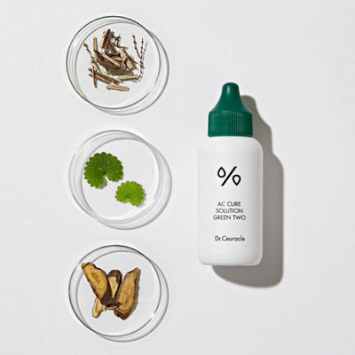 Dr.Ceuracle AC Cure Solution Green Two 50ml with aloe for hydration and soothing