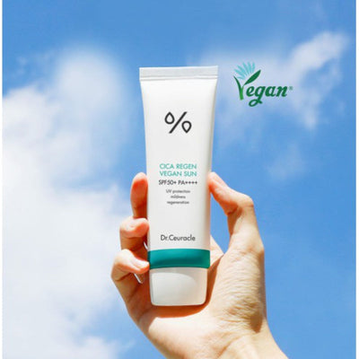 Dr.Ceuracle Cica Regen Vegan Sun SPF50+ PA++++ 50ml with cica for soothing and repair