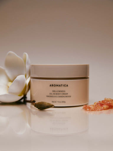 AROMATICA Mellowness Oil In Body Cream Magnolia & Sandanwood 200g - hydration and protection