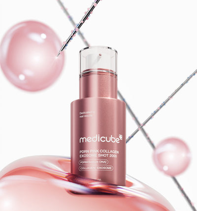 medicube PDRN Pink Collagen Exosome Shot 2000 30ml with peptide for anti-wrinkle and firmness