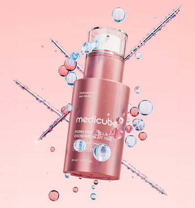 medicube PDRN Pink Collagen Exosome Shot 7500 30ml with peptide for anti-wrinkle and firmness