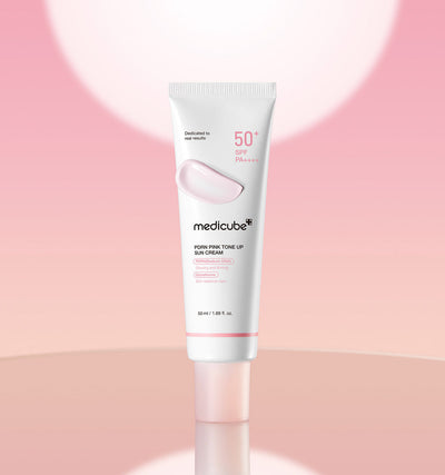 medicube PDRN Pink Tone Up Sun Cream 50ml - hydration and protection