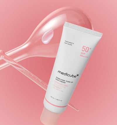medicube PDRN Pink Tone Up Sun Cream 50ml - hydration and protection