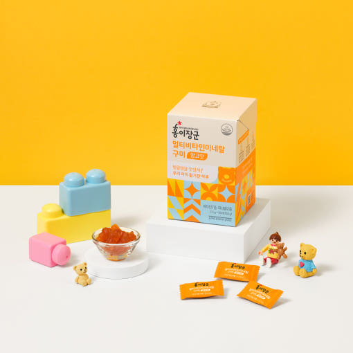 جولدن كوان جانج كييد ملتي فيتامين & مينرال Gummies بنكهة المانجو 2.5g*60ea