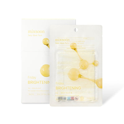 mixsoon Daily Mask Pack Friday 20ml X 10ea with niacinamide for bright skin and minimized pores