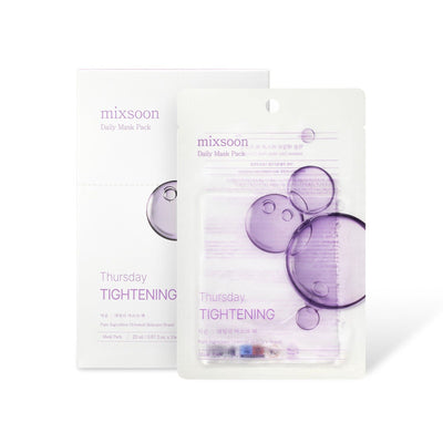 mixsoon Daily Mask Pack Thursday 20ml X 10ea with peptide for anti-wrinkle and firmness