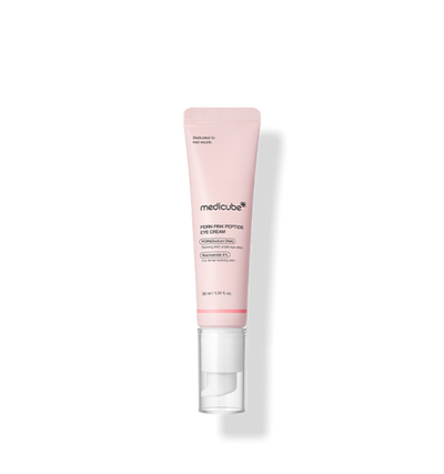 medicube PDRN Pink Peptide Eye Cream 30ml with niacinamide for bright skin and minimized pores