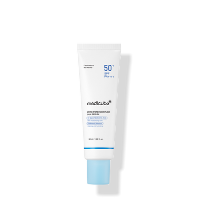 medicube Zero Pore Moisture Sun Serum 50ml with hyaluronic for deep hydration