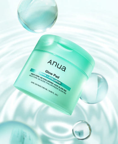 Anua PDRN 100 Hyaluronic Acid Glow Pad 60P/180ml with hyaluronic for deep hydration