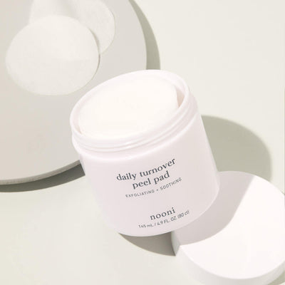 nooni Daily Turnover Peel Pad 145ml with bha for clean pores and acne