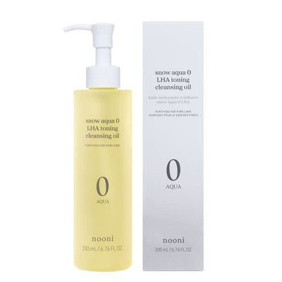 nooni Snow Aqua 0 LHA Toning Cleansing Oil 200ml - deep cleansing
