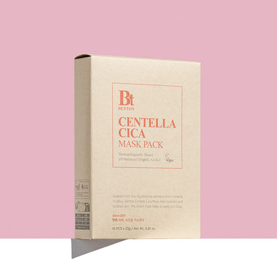 Benton Centella Cica Mask Pack 23g x 10ea with cica for soothing and repair