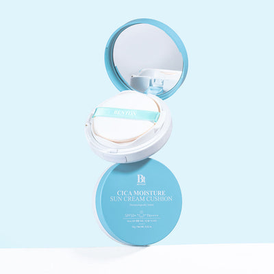 BENTON Cica Moisture Sun Cream Cushion 15g with fermented for improved absorption and brightness