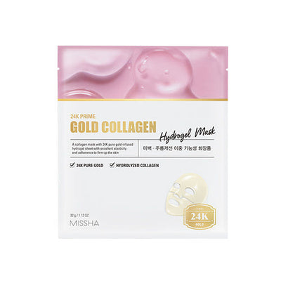 MISSHA 24K Prime Gold Collagen Hydrogel Mask 32g x 5ea - buy online