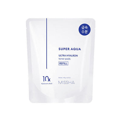 MISSHA Super Aqua Ultra Hyalron Toner Pad 180g/90pads (Refill) - buy online