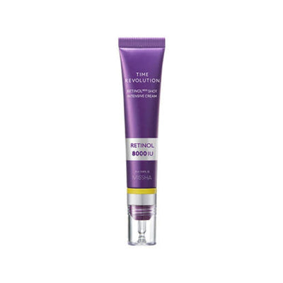 MISSHA Time Revolution Retinol 8000 Shot Intensive Cream 25ml with retinol for anti-aging and cell renewal