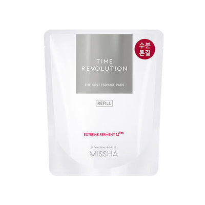 MISSHA Time Revolution The First Essence Pad 250ml/75pads (Refill) with rice for brightness and smoothness