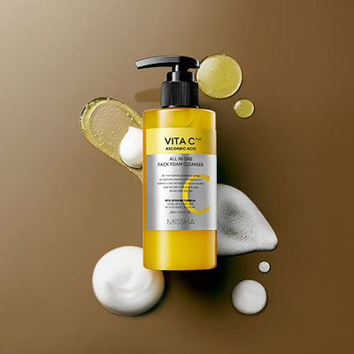 MISSHA Vita C Plus All In One Pack Foam Cleanser 200ml - deep cleansing