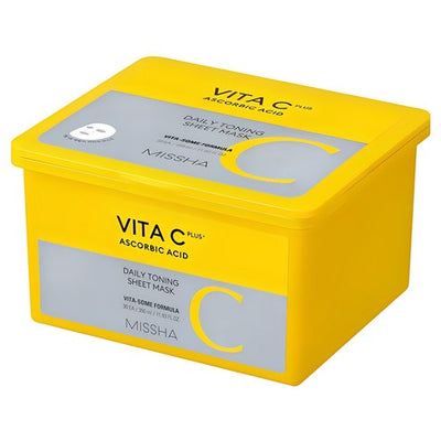 MISSHA Vita C Plus Daily Toning Sheet Mask 350ml/30sheets - buy online