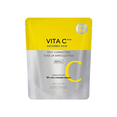 MISSHA Vita C Plus Spot Correcting Tone Up Ampoule Pads 210g/80pads (Refill) - intensive treatment