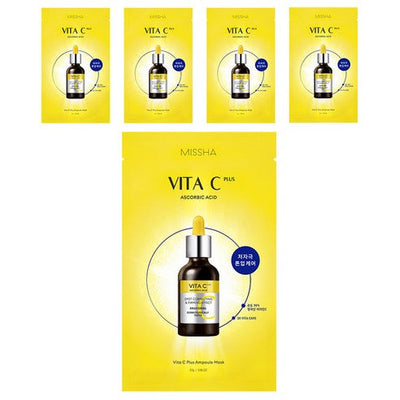 MISSHA Vita C Plus Ampoule Mask 27g X 5ea - buy online