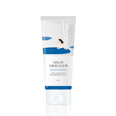 Round Lab Birch Juice Moisturizing Wash Off Pack 80ml with hyaluronic for deep hydration