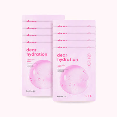 BANILA CO Dear Hydration Water Dew Mask 25g X 10ea with hyaluronic for deep hydration