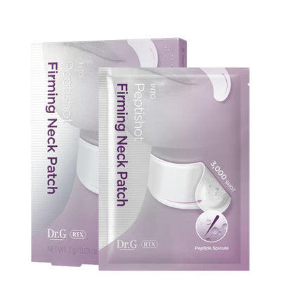 Dr.G RTX Into Peptishot Firming Neck Patch 7g X 5ea with collagen for firmness and elasticity