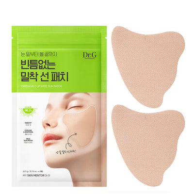 Dr.G Green Mild Up Wide Sun Patch 4P with niacinamide for bright skin and minimized pores