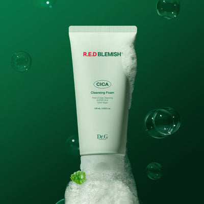 Dr.G RED BLEMISH Cica Cleansing Foam 120ml with cica for soothing and repair