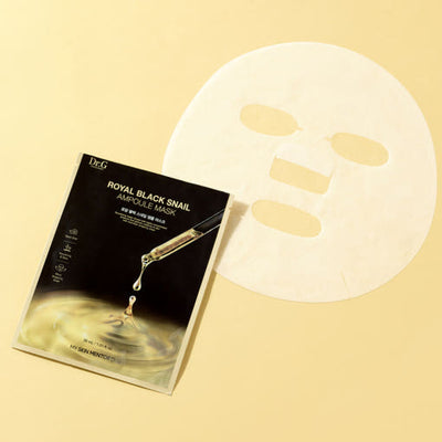 Dr.G Royal Black Snail Ampoule Mask Sheet 30g X 10ea with honey for nourishment and hydration
