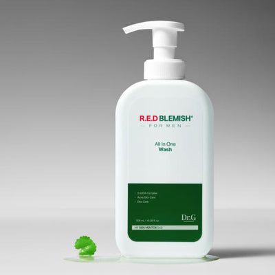 Dr.G RED BLEMISH For Man All In One Wash 500ml with cica for soothing and repair