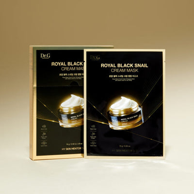 Dr.G Royal Black Snail Cream Mask 16g X 10ea with snail for regeneration and scars