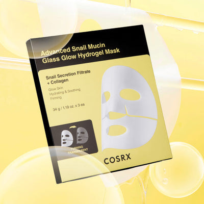 COSRX Advanced Snail Mucin Glass Glow Hydrogel Mask 34g X 3ea - buy online