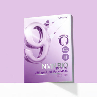numbuzin No.9 NMN BIO Lifting-sil Full Face Mask 4ea (Upper Sheet 20ml + Lower Sheet 28ml) (+Fabric Lifting Band) - buy online