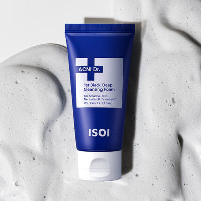 isoi ACNI Dr.1st Black Deep Cleansing Foam 75ml - deep cleansing