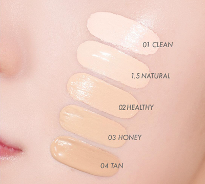 AMUSE Dew Jelly Master Cushion SPF38 PA+++ 15g + 15g(Refill) (4 Colors) with hyaluronic for deep hydration