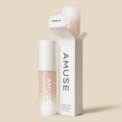 AMUSE Ceramic Skin Perfector Foundation Mini 15mL SPF40 PA++(3 Colors) - intensive hydration