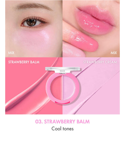 AMUSE Lip & Cheek Healthy Balm 3g (5 Colors) - lip hydration