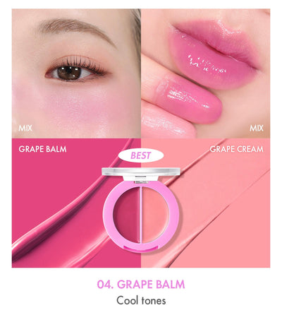 AMUSE Lip & Cheek Healthy Balm 3g (5 Colors) - lip hydration