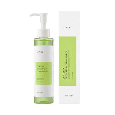 iUNIK Centella Green Fresh Cleansing Oil 200ml with centella for soothing and repair