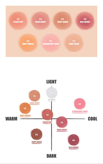 rom&nd Color Lip Matte 8g (8 Colors) - lip hydration