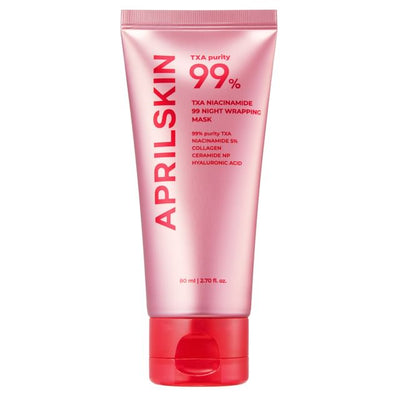 APRILSKIN TXA Niacinamide 99 Night Wrapping Mask 80ml with hyaluronic for deep hydration