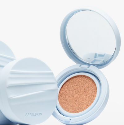 APRILSKIN Glowing Matt Cushion SPF50+ PA++++ Set 12g+12g(Refill) (5 Colors) - sun protection