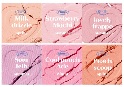 ETUDE Heart Pop Blusher #Sarr Sweeties 4g - application method