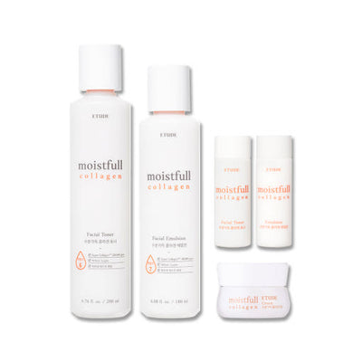 ETUDE Moistfull Collagen Skincare Duo Set with peptide for anti-wrinkle and firmness
