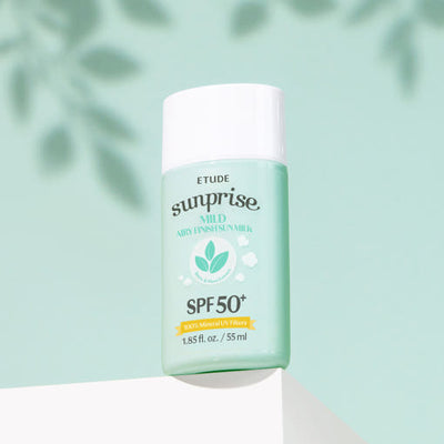 ETUDE Sunprise Mild Airy Finish Sun Milk SPF50+ PA++++ 55ml - hydration and protection