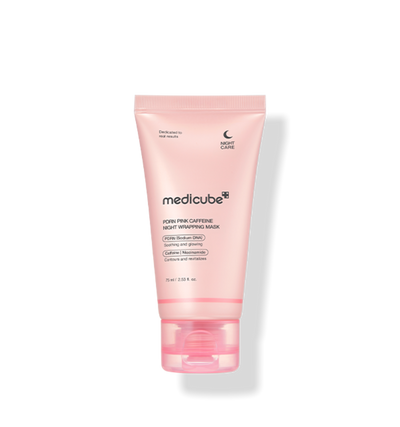 medicube PDRN Pink Caffeine Night Wrapping Mask 75ml - weekly treatment